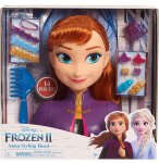 TETE A COIFFER REINE DES NEIGES : ANNA - 14 PIECES - MATTEL - POUPEE