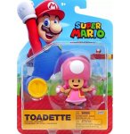 TOADETTE ROSE AVEC PIECE : FIGURINE SUPER MARIO 8 CM - FIGURINE NINTENDO ARTICULE - JAKKS