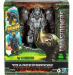 TRANSFORMERS RISE OF THE BEASTS - RHINOS GRIS - ROBOT TRANSFORMABLE EN RHINOCEROS - HASBRO - F4643