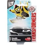 TRANSFORMERS : STEALTH BUMBLEBEE - VEHICULE MINIATURE METAL NOIR ET BLANC - VOITURE - HASBRO