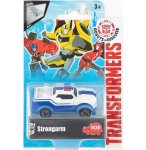 TRANSFORMERS : VOITURE STRONGARM - VEHICULE MINIATURE METAL BLANC ET BLEU - VOITURE - HASBRO