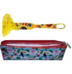 TROUSSE BINGO + BATON MAGNETIQUE JAUNE + 100 PIONS DE LOTO - KIT COMPLET 3 EN 1 - LOTOQUINE