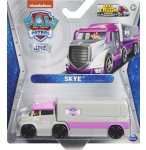 VEHICULE EN METAL PAT PATROUILLE BIG TRUCK PUPS : LE GRAND CAMION DE STELLA GRIS ET ROSE - VEHICULE MINIATURE - SPIN MASTER