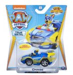 VEHICULE EN METAL PAT PATROUILLE : CAMION DE POLICE DE CHASE - VOITURE MINIATURE MIGHTY PUPS SUPER PAWS - SPIN MASTER