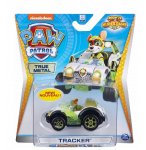 VEHICULE EN METAL PAT PATROUILLE : TRACKER ET SA JEEP - VOITURE MINIATURE MIGHTY PUPS SUPER PAWS - SPIN MASTER