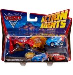 VEHICULES CARS 2 ACTION AGENT + PROPULSEUR - RAOUL CAROULE ET MCQUEEN - MATTEL - V8651