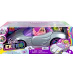 VOITURE DECAPOTABLE GRISE PAILLETTES + 3 ACCESSOIRES - BARBIE EXTRA- MATTEL - HDJ47 - VOITURE DECAPOTABLE