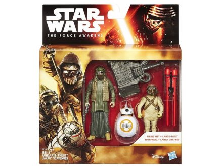 2 FIGURINES STAR WARS BB-8 UNKAR'S THUG ET JAKKU SCAVENGER 9.5 CM - REBELS MISSION DANS L'ESPACE - HASBRO - B3956