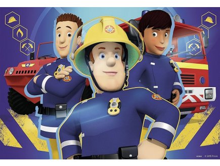 2 puzzles sam le pompier : t'aide dans le besoin 24 pieces - Ravensburger - 090426