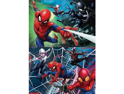 2 puzzles spiderman 100 pieces - super heros marvel spider-man Educa 18101