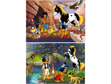 2 PUZZLES YAKARI : VOYAGE AVEC YAKARI PETIT TONNERRE ET ARC EN CIEL 12 PIECES - RAVENSBURGER - 050697