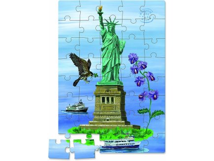 3 puzzles enfant new-york 40 - 60 - pieces - collection nathalie lete - Vilac - 8640