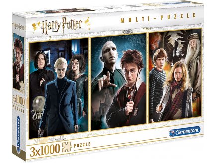 3 PUZZLES : HARRY POTTER 1000 PIECES - COLLECTION FILM FANTASTIQUE - CLEMENTONI 61884