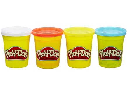 4 pots couleurs classiques - play doh - pate a modeler - hasbro
