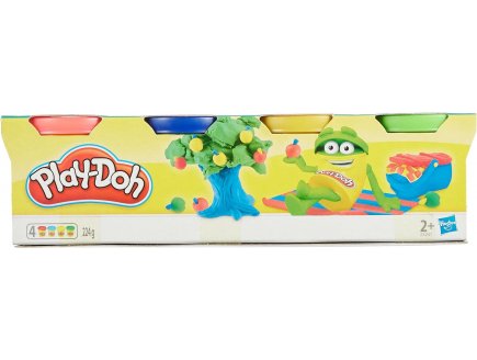 4 POTS COULEURS CLASSIQUES - PLAY DOH - PATE A MODELER - HASBRO