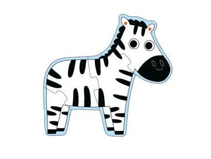4 puzzles primo - les animaux de la jungle 3 - 4 - 5 - 6 pieces - Djeco - dj07135