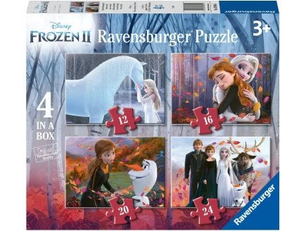 4 PUZZLES PROGRESSIFS LA REINE DES NEIGES : ELSA ANNA NOKK OLAF SWEN 12 - 16 - 20 - 24 PIECES - RAVENSBURGER - 030644