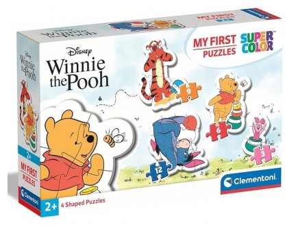 4 PUZZLES PROGRESSIFS WINNIE L'OURSON ET SES AMIS 3 - 6 - 9 - 12 PIECES - CLEMENTONI - 20820