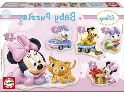 5 PUZZLES PROGRESSIFS BABY MINNIE 3 - 5 PIECES - EDUCA - 15612