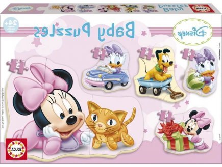 5 PUZZLES PROGRESSIFS BABY MINNIE 3 - 5 PIECES - EDUCA - 15612