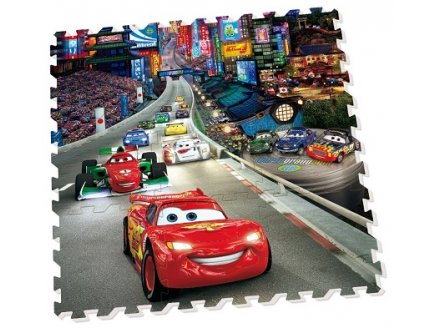 9 dalles en mousse Cars disney - tapis de sol puzzle geant