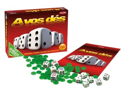 A VOS DES - 30 REGLES DE JEUX - TACTIC - 02411 - JEUX DE DES