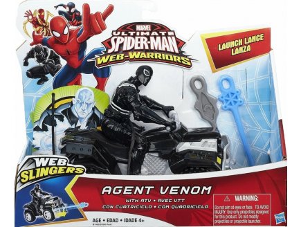 AGENT VENOM AVEC SON QUAD D'ATTAQUE - SPIDERMAN WEB SLINGERS - HASBRO - B1466