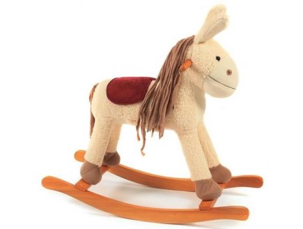 ANE A BASCULE SONORE : JIMMY - CHEVAL - PELUCHE - BAYER - CHIC 2000 - 40401 - ANIMAL A BASCULE