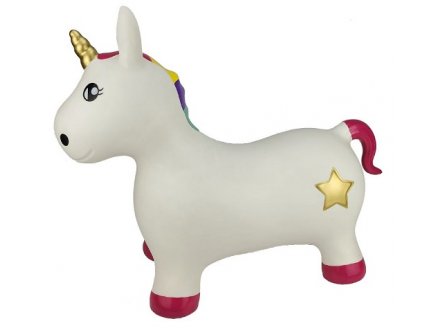 ANIMAL LICORNE ARC EN CIEL ETOILE SAUTEUSE - BALLON SAUTEUR BEBE - JEU POUR REBONDIR