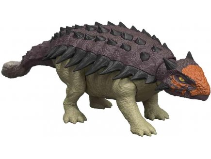 Ankylosaurus Rugissement Féroce - Jurassic World Rebirth - Mattel - JGB90 - Dinosaure sonore
