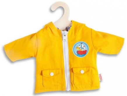 ANORAK VESTE A CAPUCHE JAUNE 28/35 CM - HELESS - HABIT POUPON (26)