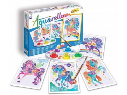 Aquarellum junior licornes - Sentosphere - 6507 - loisirs creatifs