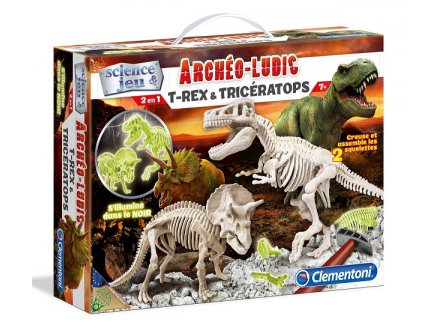 ARCHEO LUDIC T REX & TRICERATOPS - CLEMENTONI - 52072 - SCIENCE & JEU