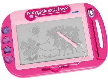 ARDOISE MAGIQUE MEGASKETCHER CLASSIQUE ROSE - TOMY - TABLETTE DESSIN EFFACABLE