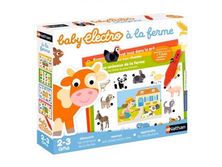 Baby Electro A la ferme 2-3 ans - Quiz, questions r�ponses - Nathan - Jeu educatif avec stylo