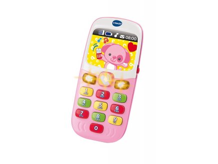 BABY SMARTPHONE ROSE BILINGUE FRANCAIS / ANGLAIS - VTECH - 138165 - TELEPHONE EDUCATIF BEBE
