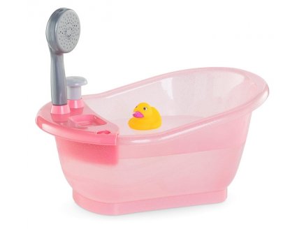BAIGNOIRE AVEC DOUCHETTE POUPON 30/36 CM, ROSE - COROLLE - 141660 - ACCESSOIRE BAIN