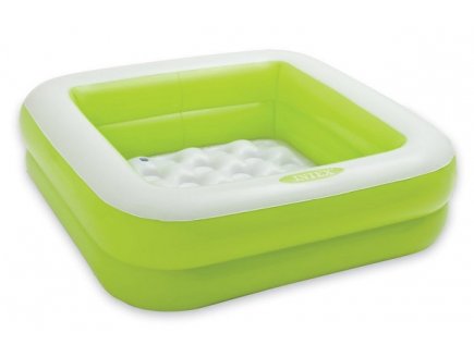 BAIGNOIRE DE DOUCHE CARREE VERTE GONFLABLE BEBE - INTEX - 57100NPB