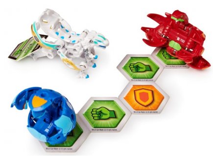 Bakugan armored alliance 3 boules : trox x nobillious - ryerazu - cimoga - Spin master 20125407