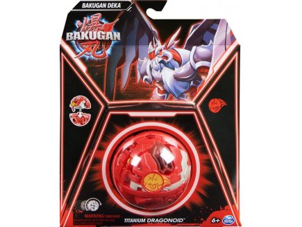 BAKUGAN BATTLE LEAGUE - PACK DEKA TITANIUM DRAGONOID : 1 GRANDE BOULE JUMBO ROUGE - SPIN MASTER 20142170