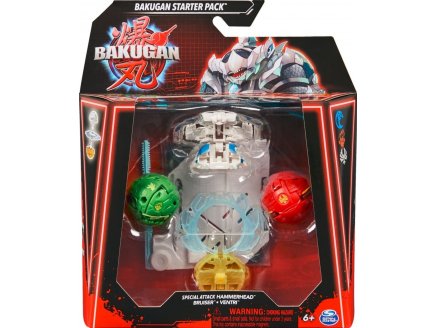 Bakugan Battle League : Starter Pack spécial attaque 3 boules : Hammerhead Bruiser Ventri - Saison 6 - Spin Master