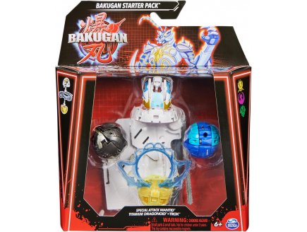 Bakugan Battle League : Starter Pack spécial attaque 3 boules : Nillious Titanium Dragonoid - saison 6 - Spin Master 20142185