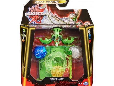 BAKUGAN BATTLE LEAGUE : STARTER PACK SPECIAL ATTAQUE 3 BOULES : VENTRI OCTOGAN TROX - SAISON 6 - SPIN MASTER 20142088