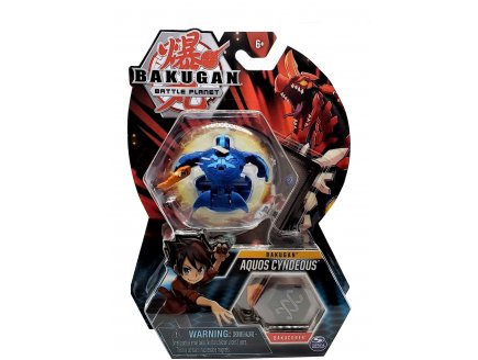 BAKUGAN BATTLE PLANET : AQUOS CYNDEOUS AVEC CARTE - BOULE BLEUE - SPIN MASTER 20119733