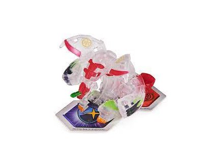 Bakugan battle planet : dragonoid x tretorous avec carte - boule rouge transparente - saison 2 - Spin master 20124834