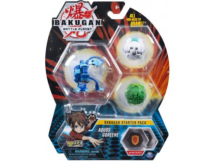 BAKUGAN BATTLE PLANET - PACK DE DEMARRAGE AQUOS GOREENE : 3 BOULES - SPIN MASTER 20119856