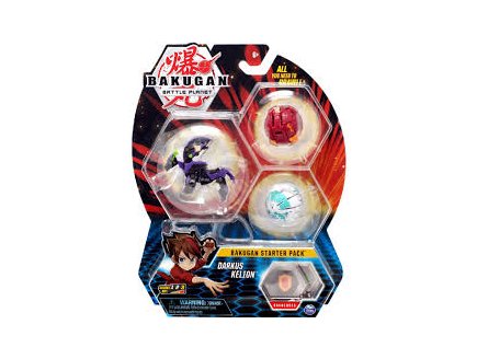 BAKUGAN BATTLE PLANET - PACK DE DEMARRAGE DARKUS KELION : 3 BOULES - SPIN MASTER 20118473