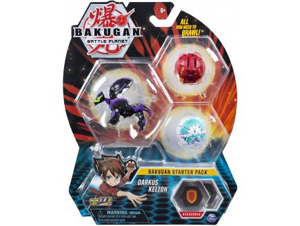 BAKUGAN BATTLE PLANET - PACK DE DEMARRAGE DARKUS KELION : 3 BOULES - SPIN MASTER 20118473