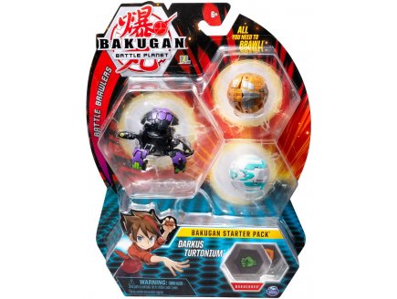 BAKUGAN BATTLE PLANET - PACK DE DEMARRAGE DARKUS TURTONIUM : 3 BOULES - SPIN MASTER 20108790