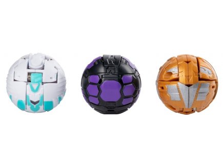Bakugan battle planet - pack de demarrage darkus turtonium : 3 boules - Spin master 20108790